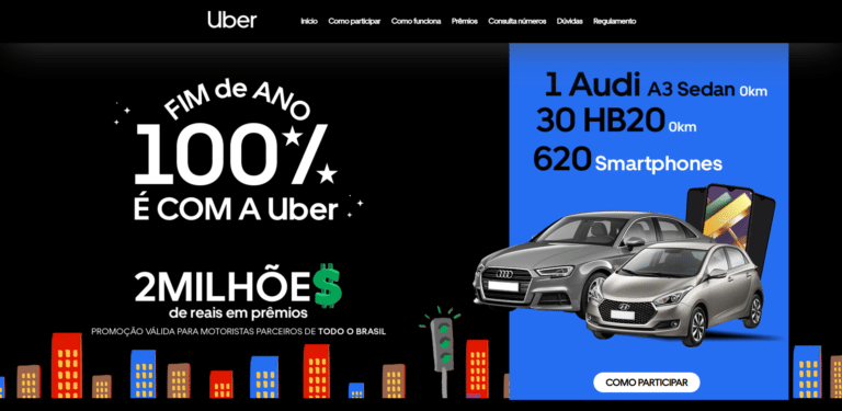 Promoção Uber 100% da Uber